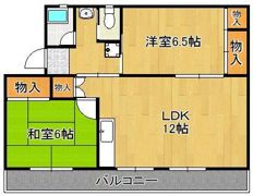 ヴィラナリー中間II 4号棟の間取り画像