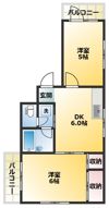 フラッツ飯田の間取り画像
