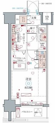クレヴィスタ横浜の間取り画像
