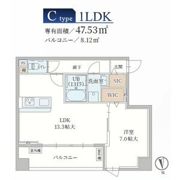 Le Mob*i 天神橋の間取り画像