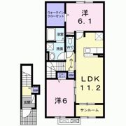 メディオ サルーテ Bの間取り画像