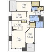 シティタワー梅田東の間取り画像