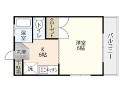 コーポヤマノの間取り画像