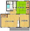 城野団地1棟 301号室の間取り画像
