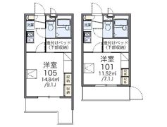 レオパレス大岡壱番館の間取り画像