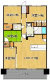 リビオ鉄王 304号室の間取り画像
