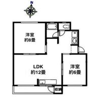 鶴甲コーポ 14号館の間取り画像