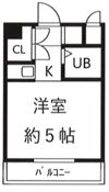 コーポレージ中葛西の間取り画像