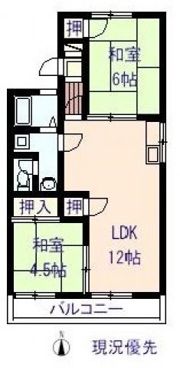 グリーンハイツ福浜Bの間取り画像
