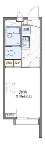 レオパレス静岡大学前セカンドの間取り画像