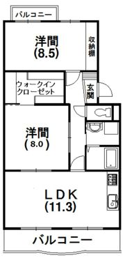 ピアンテ四ツ池の間取り画像