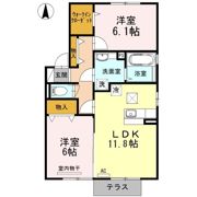 REVE B棟の間取り画像