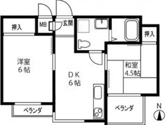 グリーンハイツ多田の間取り画像
