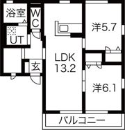 グロワールIの間取り画像