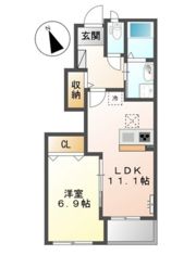 ヒルクレスト サンワの間取り画像
