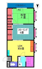 カーサ井上の間取り画像