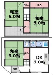 福万寺町5丁目戸建の間取り画像