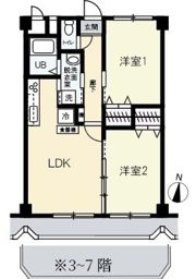 グランドハイツカワモトの間取り画像