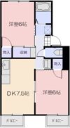 ダイヤモンドハイツK B棟の間取り画像