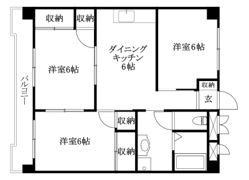 フェリオ市駅西2の間取り画像