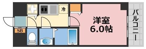 ララプレイス阿波座駅前フェリオの間取り画像