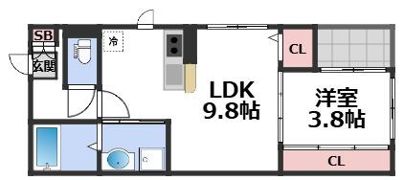 東部市場前K2レジデンスの間取り画像