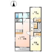 Flore Claire（フロール・クレール）の間取り画像
