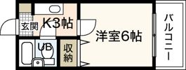 グリーンハイツ観音の間取り画像