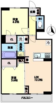 グランツ上福万 B棟の間取り画像