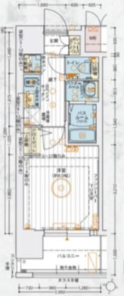 エステムコート新大阪ⅩⅤフロウの間取り画像
