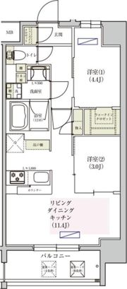 アーバネックス東梅田の間取り画像