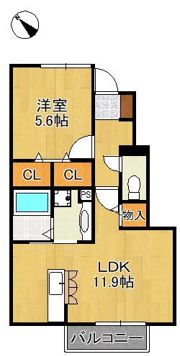 フラワーヒルズ藤の間取り画像