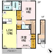 コンフォート東川口 A棟の間取り画像