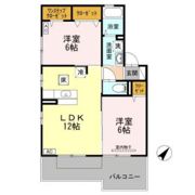 ルクプル B棟の間取り画像