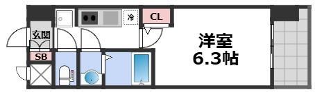 セレニテ蒲生四丁目駅前アリエの間取り画像