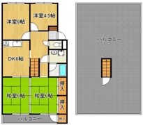エメラルドマンション茶売 A507の間取り画像