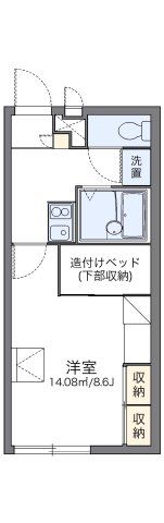レオパレス新港通りⅡの間取り画像