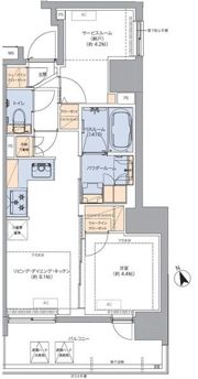 トラディティオ門前仲町の間取り画像