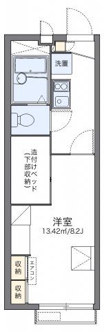 レオパレスオータム Ⅴの間取り画像