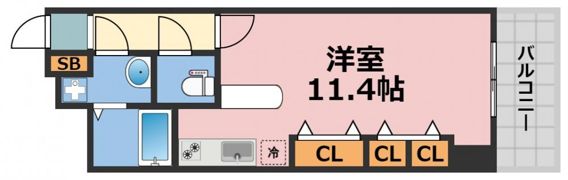 コンフォートレジデンス御堂筋本町の間取り画像