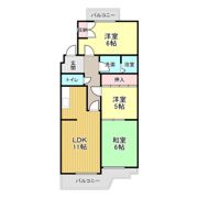 桜花城レジデンスの間取り画像