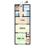 メゾン中川Ⅱの間取り画像