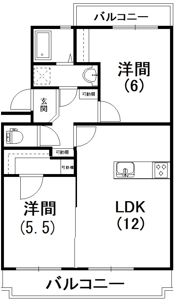 初生パークハイツの間取り画像