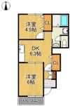 リバーサイド美夜古 D棟の間取り画像