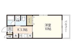 JRBハイツ矢野Ⅰ番館の間取り画像