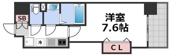 Luxe玉造Ⅱの間取り画像
