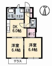 メゾンド フルール B棟の間取り画像