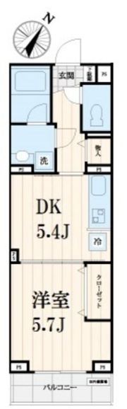 グランデール中目黒の間取り画像