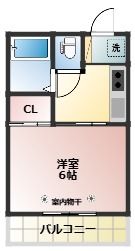 パークプレイス西川原Ⅱ棟の間取り画像