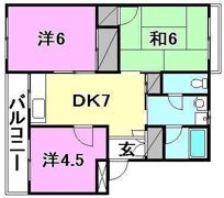 松風ビルの間取り画像
